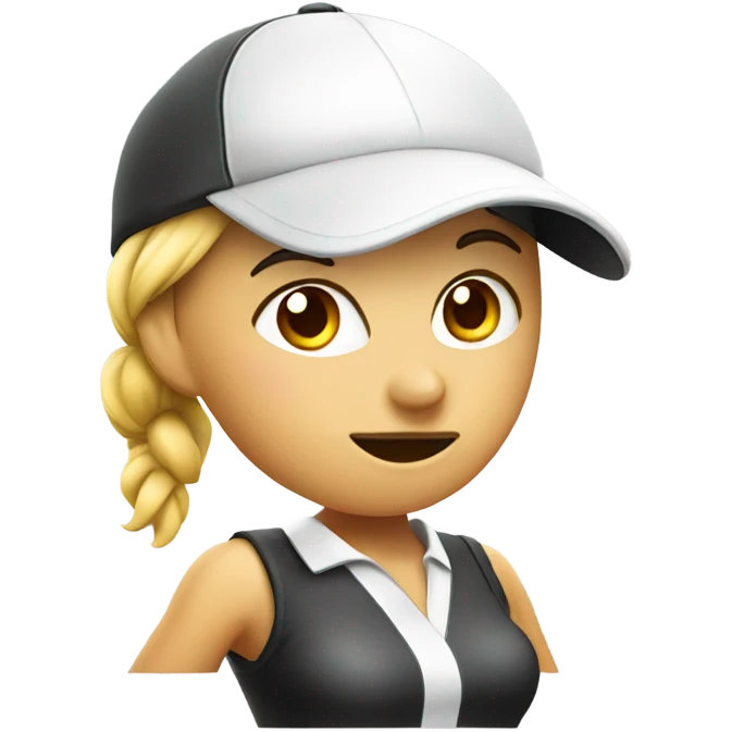 Female golfer burglar emoji