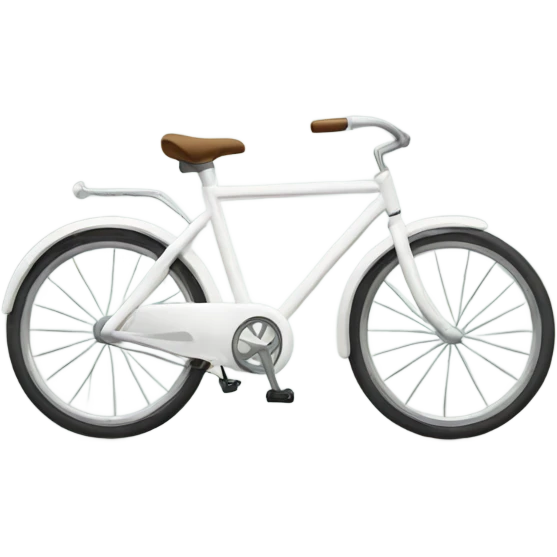white bicycle  emoji
