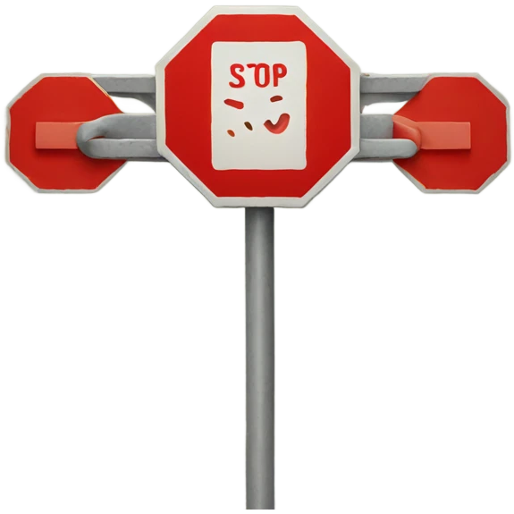 stop sign emoji