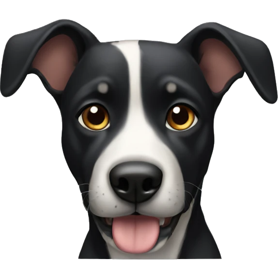 Perro negro  emoji