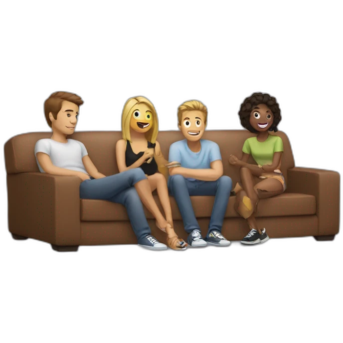 friends hanging out emoji