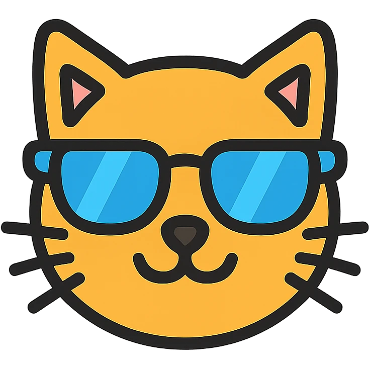 cat wearing sunglasses emoji