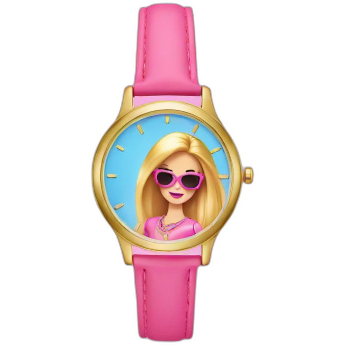 Barbie watch emoji