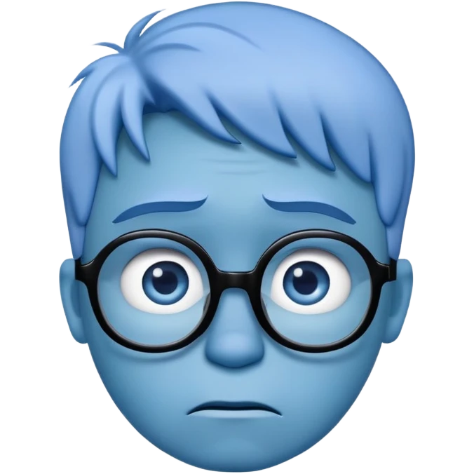 Sadness character from Inside Out movie emoji