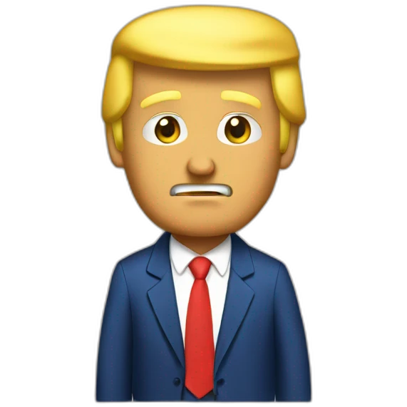 Trump qui construit un mur emoji
