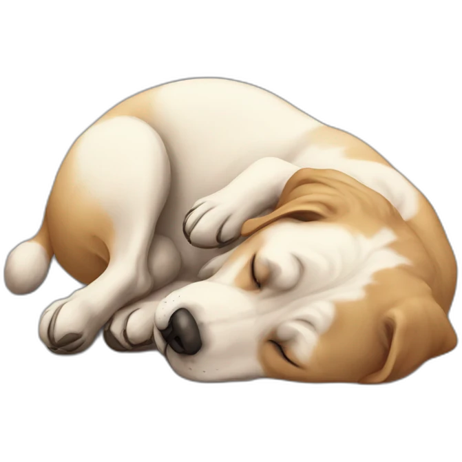chien qui dort emoji