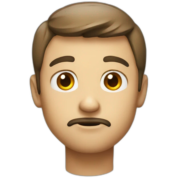 suspicious look with hand emoji