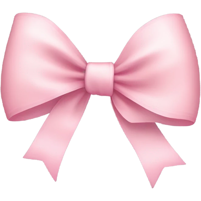 light pink ribbon bow emoji