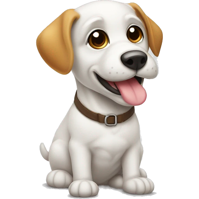 Cane bianco che fa la pipì in casa emoji