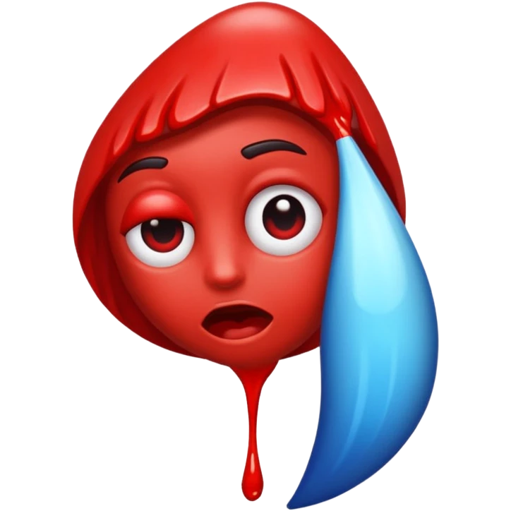 blues with blood emoji