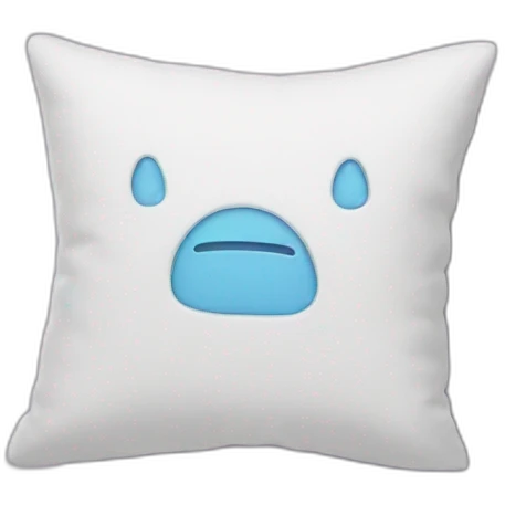 pillow with multiple letters emoji