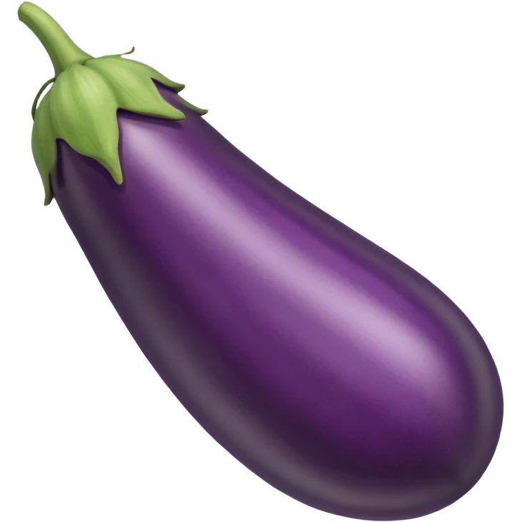 very long straight and single eggplant emoji