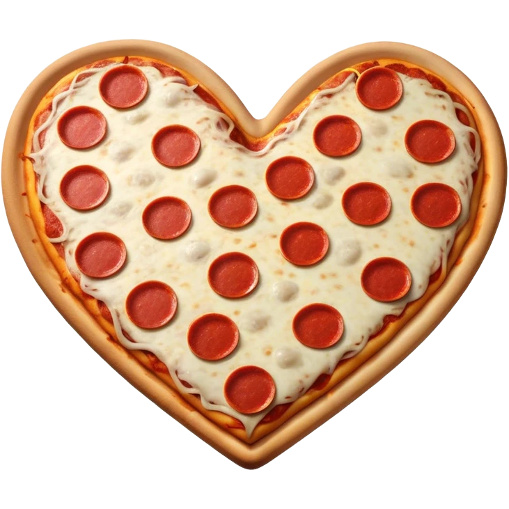 Heart pizza emoji