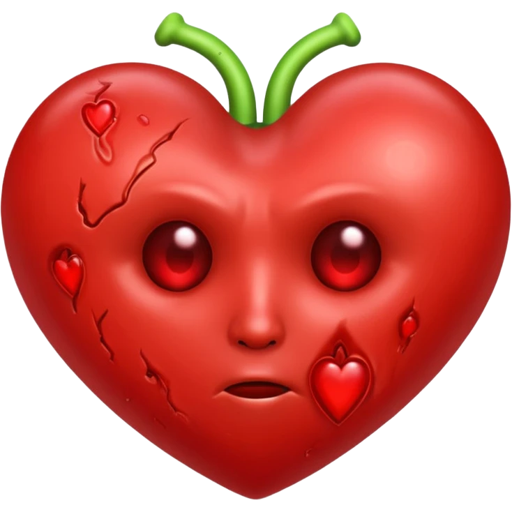 Toxic red Heart
 emoji