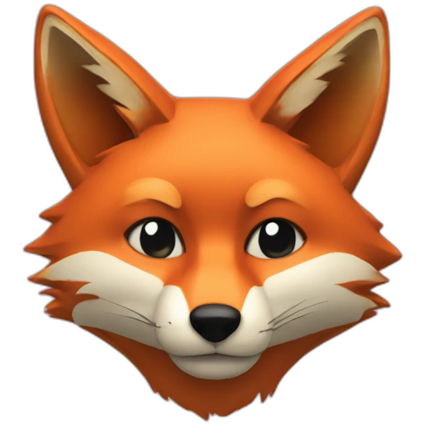 Fox glitched emoji