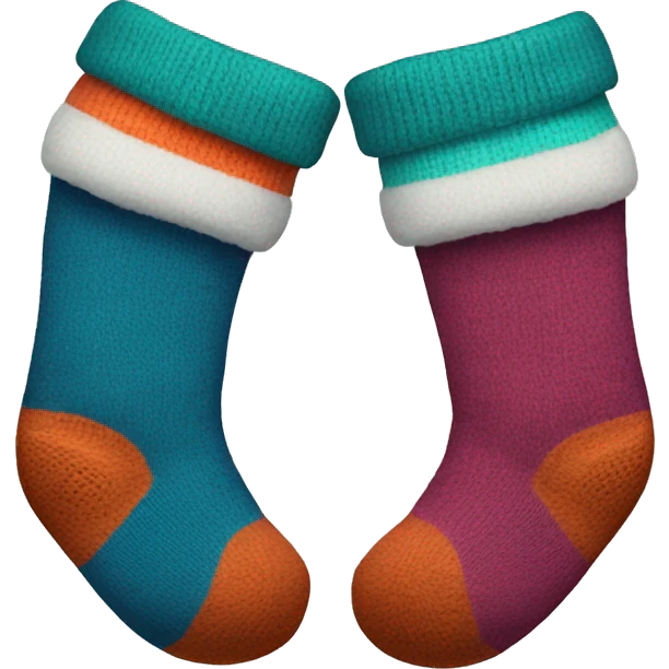 pair of socks with different colour one than the other emoji
