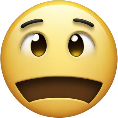 Sad face with a smile face emoji