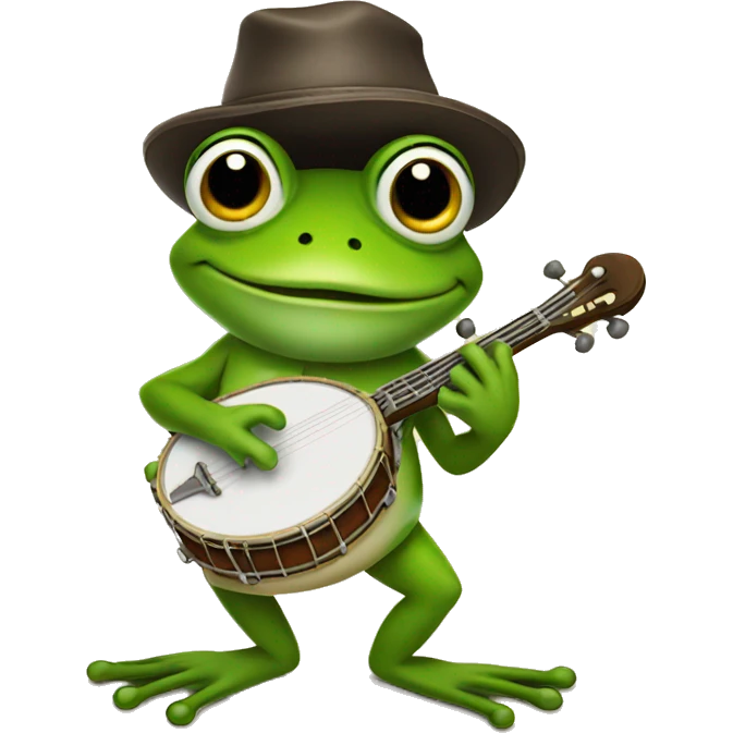 frog playing the banjo emoji