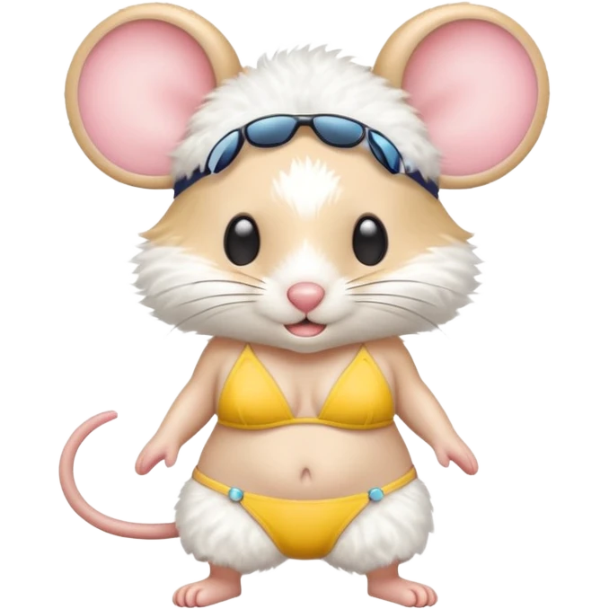 Mouse 🐰 with bikini 👙  emoji