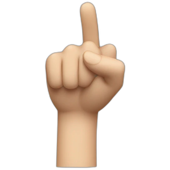 Finger pointing screen emoji