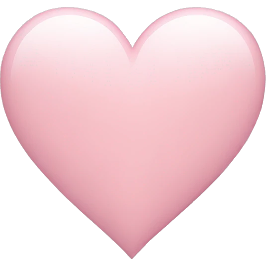 light pink heart emoji