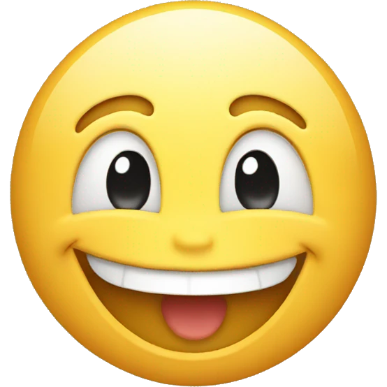 Laughing face emoji