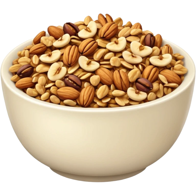 ultra realistic bowl of granola emoji