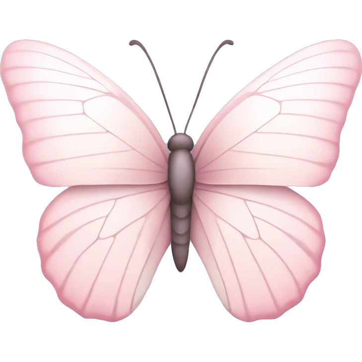 pink- Pastel-colored soft-colored whitish pink white butterfly emoji