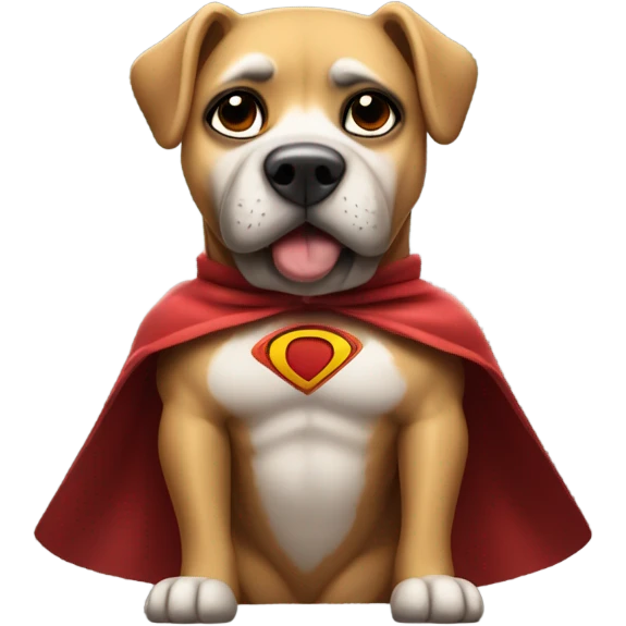 Super dog emoji