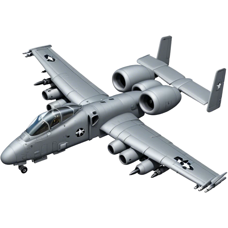 A-10 Thunderbolt II - Fairchild Republic (Grey) emoji