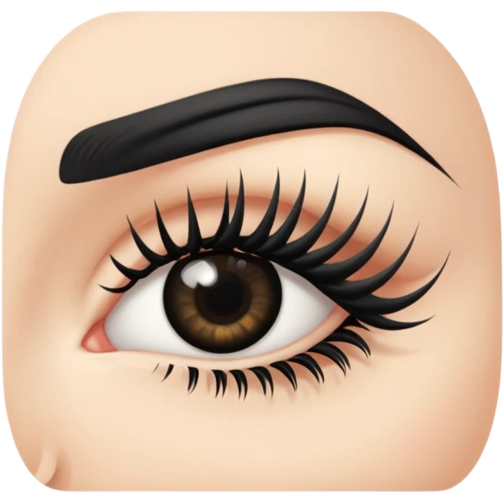 Długie rzęsy emoji