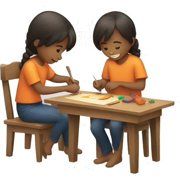 kids-crafting emoji