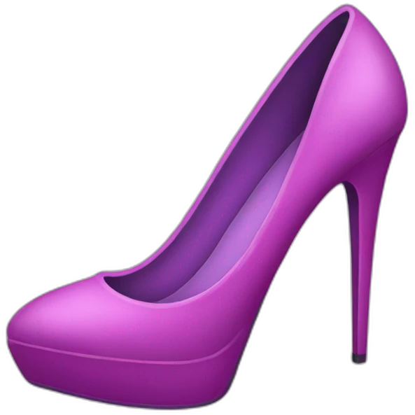 Extra high heel emoji