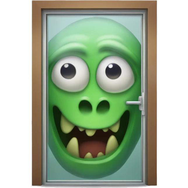 Scary Monster sliding Glassdoor  emoji