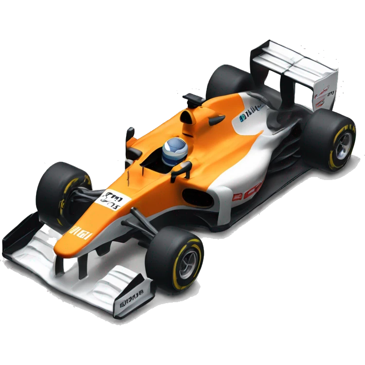 McLaren Formula 1 car - number 4 emoji