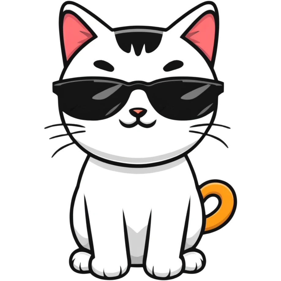 cat wearing sunglasses emoji