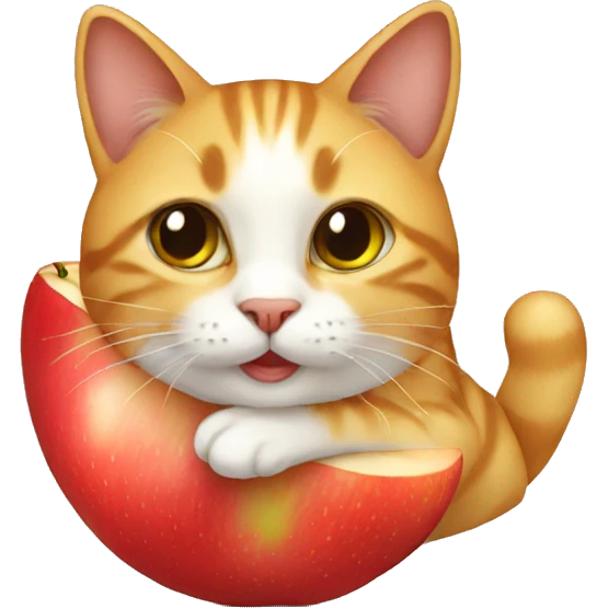 Apple cat emoji