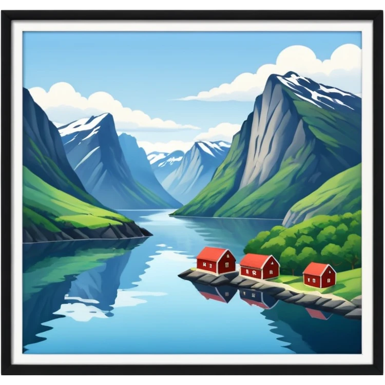 Norwegian fjords  emoji
