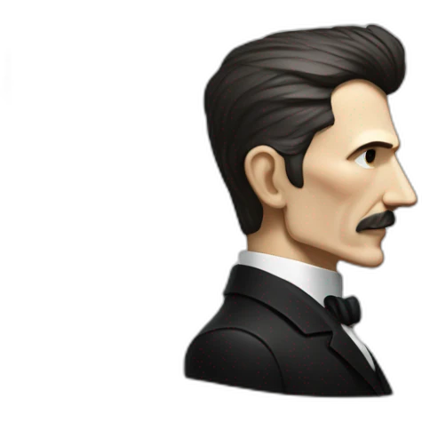 nikola tesla side view emoji