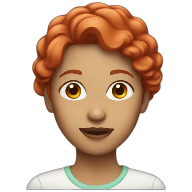 woman with red hair emoji