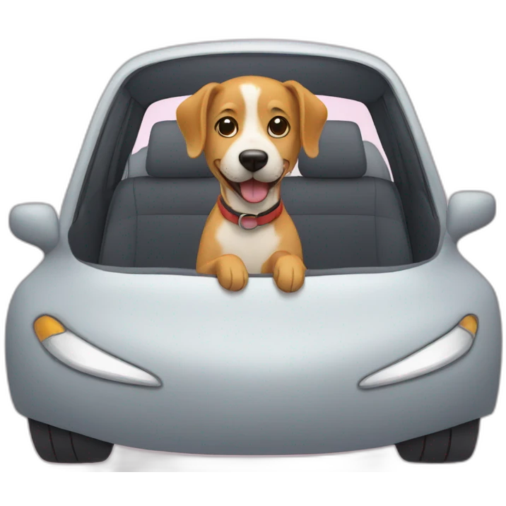 Dog in a car emoji