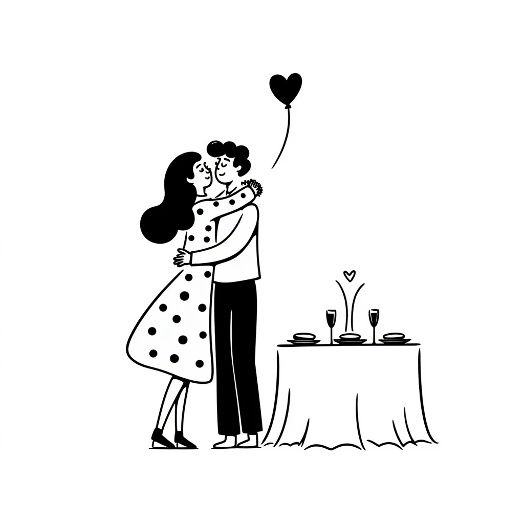 couple celebrating anniversary emoji