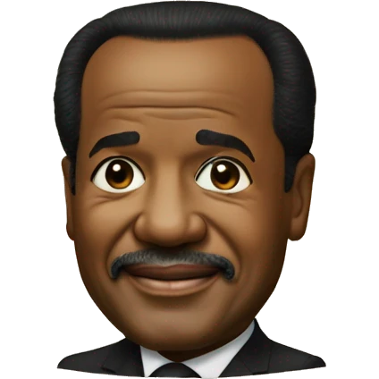 Paul Biya sur un pot emoji
