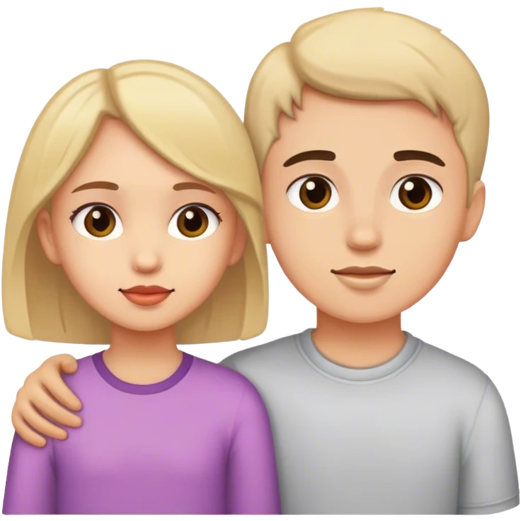 Boy and girl in a relationship  emoji