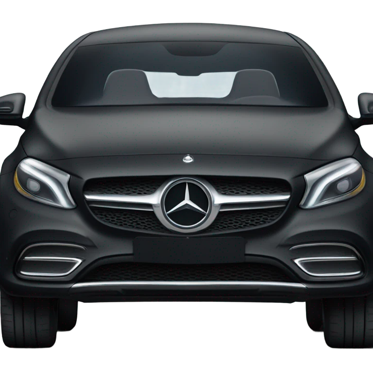 Black matt Mercedes eqe  emoji