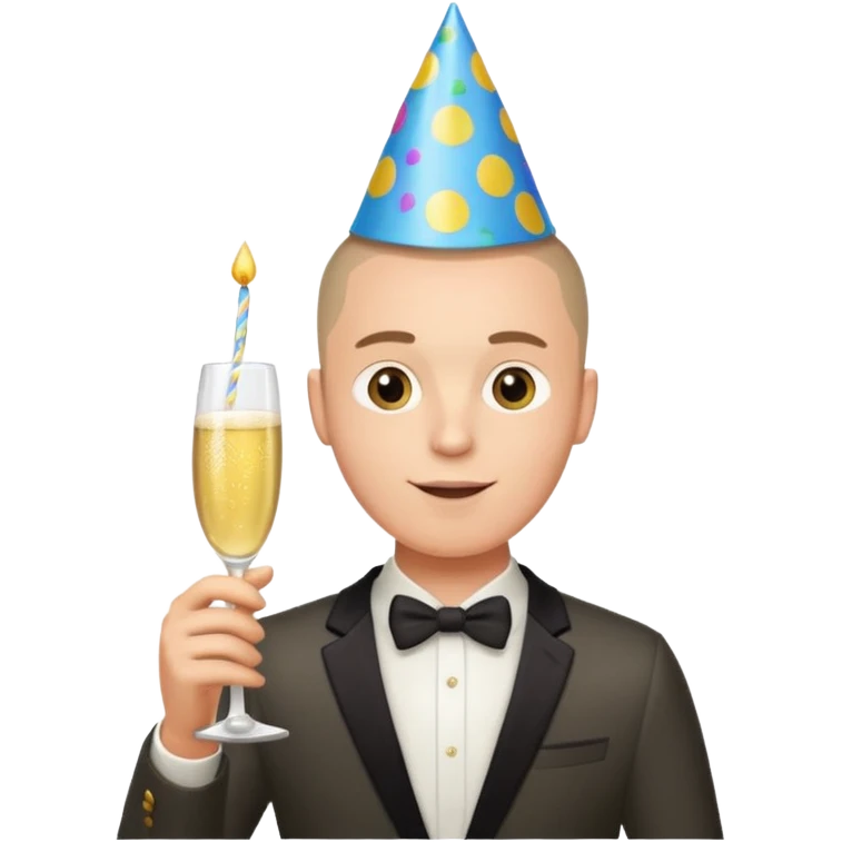 21st birthday buzz cut white man emoji