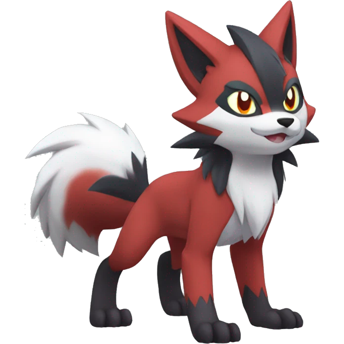 Litten-Zoroark-Lycanroc full body emoji