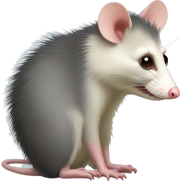 opossum side profile emoji