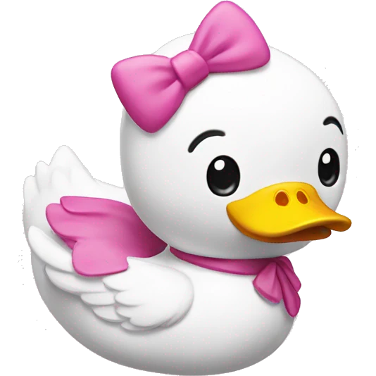 Hello kitty duck emoji