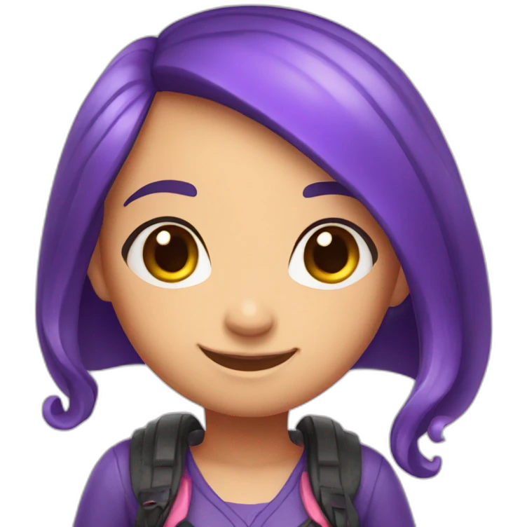 smiling inkling girl emoji